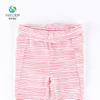 Wholesale red white stripes cotton girls lounge pants