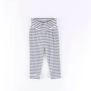 Wholesale black white horizontal stripes cotton lounge pants